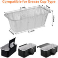 50-Pack Griddle Accessories for Blackstone - Grease Cup Liners Compatible with Blackstone 5017 Griddle, Aluminum Foil Drip Pan Disposable Grease