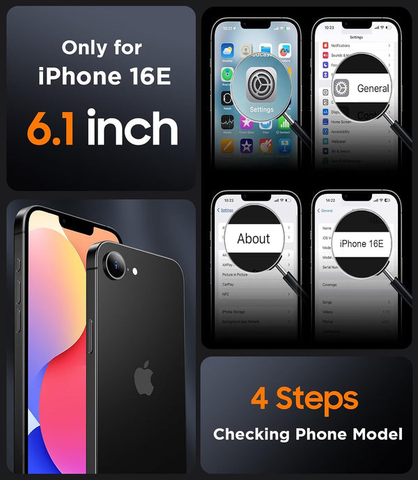 SPIDERCASE Magnetic for iPhone 17e Case for iPhone 16e Case,Brown Brown Iphone 16e/17e 6.1''