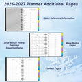 Daily Planner 2025-2026(July 2025 - December 2026) - 18 Month Planner with Tabs, Calendar Yearly Monthly Weekly Spiral Time Management, Flexible