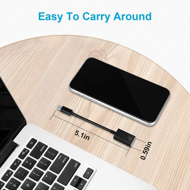 USB C to USB Adapter [2 Pack],Type-C OTG Cable Type C Male to USB a Female Usb to Usbc-C Adapter Compatible with Macbook