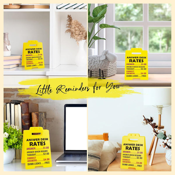 MBL Funny Gag Gifts for Christmas - White Elephant Gifts for Adults Answer Desk Rates