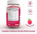 Belive Elderberry Gummies with Zinc and Vitamin C, D, A, E, B12-50 Ct I Immune Support Supplement for Healthy Bones & Teeth, Vegan, Keto & Non-Gmo