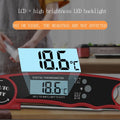 Meat Thermometer Digital, Instant Read Food Thermometer for Grilling and Cooking, Waterproof Kitchen Probe with Backlight for Home, Outdoor