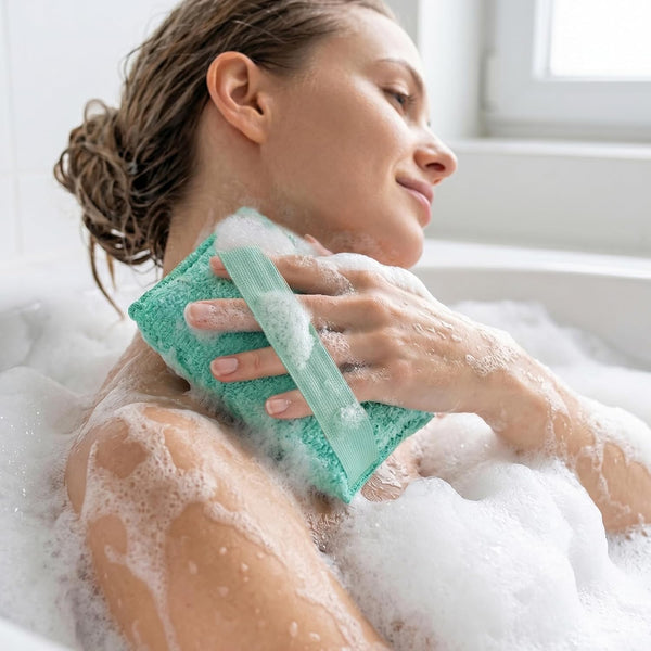 Evridwear Exfoliating Body Scrubber 3 Pack | Exfoliating Bath Sponges for Shower, Body Scrub Exfoliator, Rough Loofah Pads for Men Women, Dead