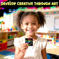 ZMLM Rainbow Scratch Paper Art Crafts Mini Notes Kids Gifts 4 5 6 7 8 9 10 Years Old Girls Boys Students Teens Classroom Prizes Supplies School