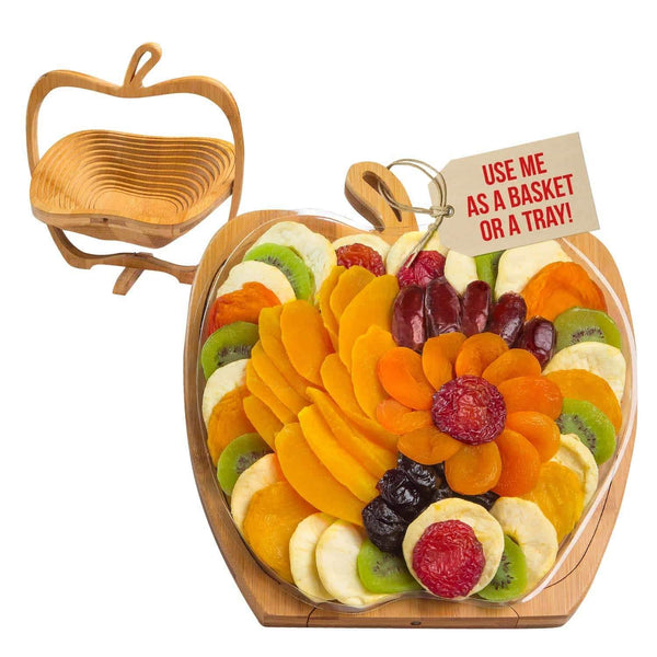Dried Fruit Gift Basket - Healthy Gourmet Snack Box - Holiday Food Tray - Variety Snacks - Easter, Birthday, Sympathy, Mom, Dad, Corporate Tray -