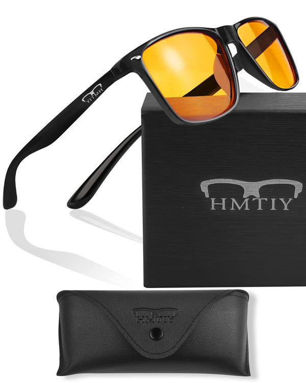 Blue Light Blocking Glasses Gaming- Filtering Computer Gaming Screen/TV/Phone UV Blue Ray Black Light Orange