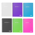 BAZIC PRODUCTS College-Ruled Personal Assignment Notebook, 5x7, 6 Titles | poly personal/assignment spiral notebook; 100 college-ruled sheets;