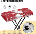 Cute Snowman Santa Piano Keyboard Dust Cover Piano Music Keyboard Dirt Proof Cover Durable Electronic Keyboard Cover Anti-Scratch Piano