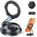SUPERONE Car Phone Holder for Magsafe [78+LBS Strongest Suction & 2800gf Magnetic] 360° Adjustable Magnetic Car Mount, Foldable Cell Phone Holders