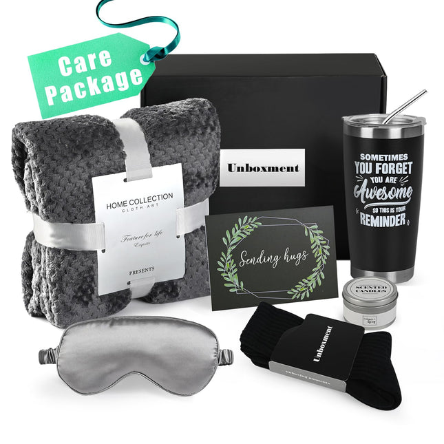 Care Package for Men Sick Friend, Get Well Soon Gifts Basket for Man, Feel Bette