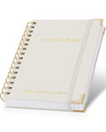 ZICOTO Aesthetic Daily Planner And Notebook With Hourly Schedule - Beautiful Spiral To do List Notepad For Work/Home to Organize Tasks And