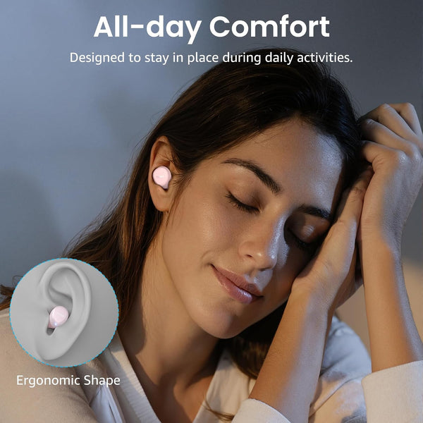 TOZO A1 Wireless Earbuds Bluetooth 5.3 Light Weight in Ear Headphones Rose Gold