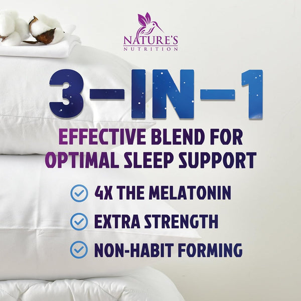 Sleep Gummy 8Mg Melatonin - Extra Strength Sleep Support with 20Mg Passiflora, Natural Sleeping Gummies for Adults, Vegan & Non-Gmo, Melatonin