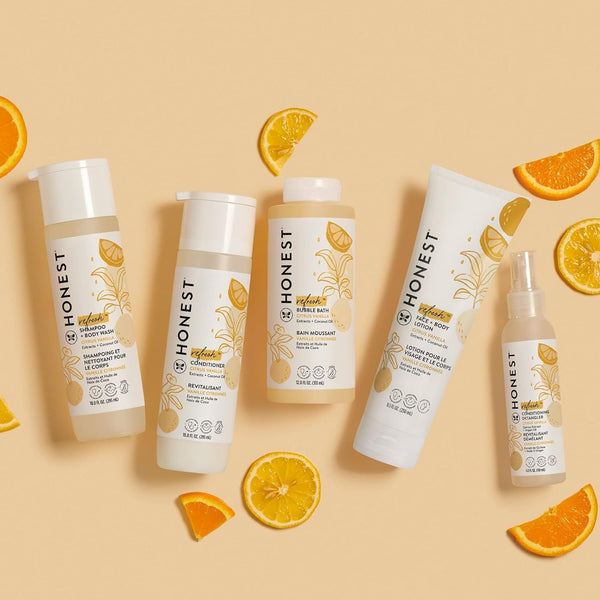 The Honest Company Bubble Bath, Tear-Free, Citrus Vanilla Refresh, 12 fl oz Citrus Vanilla Refresh 12 Fl Oz (Pack of 1)