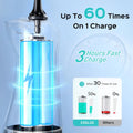 COSLUS C30 Water Dental Flosser Pick for Teeth: 4 Modes Cordless Portable 300ML Larger Tank Water Teeth Cleaner IPX7 Waterproof Flossing Cleaning