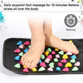 Trelaco Foot Massage Mat Reflexology Walk Stone Road Foot Massage Acupoint Mat for Acupressure Relaxes for Long Sitting Elderly Students and