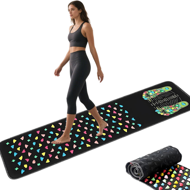 Acupressure Massage Mat for Feet, Reflexology Pressure Point Mat, Foot Massager