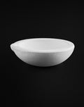 QWORK Ceramic Crucible Bowl, 4 Pcs Quartz Melting Dishes Pot for Melting Casting Refining Gold Silver Brass Alloy, 100G
