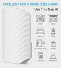 Flying Insect Trap for Indoors, Bug Killer Light Trap for Fruit Flies, Gnats, Moths, and Houseflies, 1 Device + 4 Refills, Best Fly Traps for