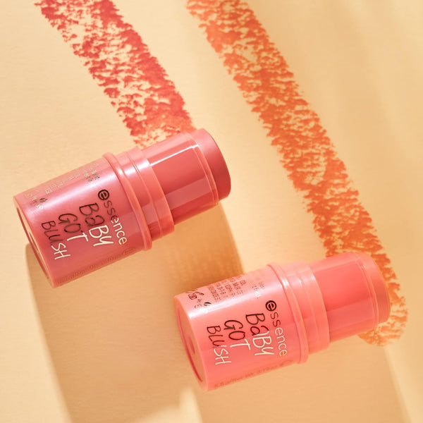 essence | Baby Got Blush (10 | Tickle Me Pink) | Easy to Apply & Blend Pigmented Cream Blush Stick | Vegan & Cruelty Free | Free From Gluten,