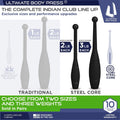 Indian Clubs - 1Lb, 2Lb and 3Lbs Pairs by Ultimate Body Press