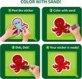 Skillmatics Sand Art Activity - Animals, Create & Stick 50+ Colorful Stickers, Creative Craft Kits & Supplies for Kids, Gifts for Girls & Boys