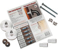 Grab Bar Mounting Kit for Fiberglass Showers - The Solid Mount Made in USA | Anchors directly into a wall stud. One-piece spacer helps prevent