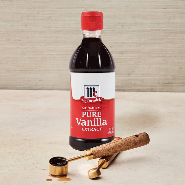 McCormick Vanilla Extract, Pure, No Corn Syrup, Gluten Free, Rich, Sweet Flavor and Aroma for Baking and Savory Dishes, 16 fl oz