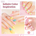 JODSONE 23 PCS Gel Polish Kit Colorful Fashion Classic Nail Gel Set 3 Bottles of Base Coat Matte and Glossy Top Coat B26