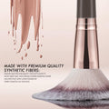 KINGMAS Foundation Makeup Brush, Premium Dual Concealer Bronzer Brushes Brown