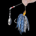 6 Pcs Bass Spinner Baits, Spinner Baits for Bass Fishing Trout Salmon Hard Metal Spinnerbaits