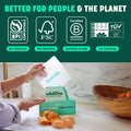 HoldOn Compostable Zip Lock Sandwich Bags, 200 Bags - Leak Proof Sandwich Size Storage Bags for Travel & Kitchen Meal Prep & On-The-Go Snacks -