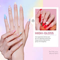 Beetles Gel Nail Polish Set With Base & Matte Top Coat Pastel Gel Polish | 20 Color Pastel Shades Featuring Pink Blue Purple Green Yellow Nude