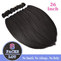 8 Pack Braiding Hair Pre Stretched - 26" 100G/Pack Premium Pre Stretched Braiding Hair Extensions, Professional Itch Free Hot Water Setting Perm