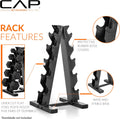 CAP A-Frame Dumbbell Weight Rack holds 5-25lb