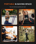 SUNPOW Pull up Assistance Bands - Set of 5 Resistance Heavy Duty Workout Exercise Stretch Fitness Bands Assist Set for Body, Instruction Guide and
