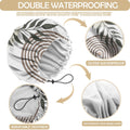 2 PCS Shower Cap Adjustable Reusable Double Waterproof Layer Elastic Hair Bath Cap Cute Aesthetic for Women Girls-Leaf I6-Leaf