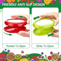 Avocado Saver and onion storage - Set of 4 Preventing Food Flavor Skewering Reusable Storage Containers for Fridge -Ideal for Garlic, Onions,