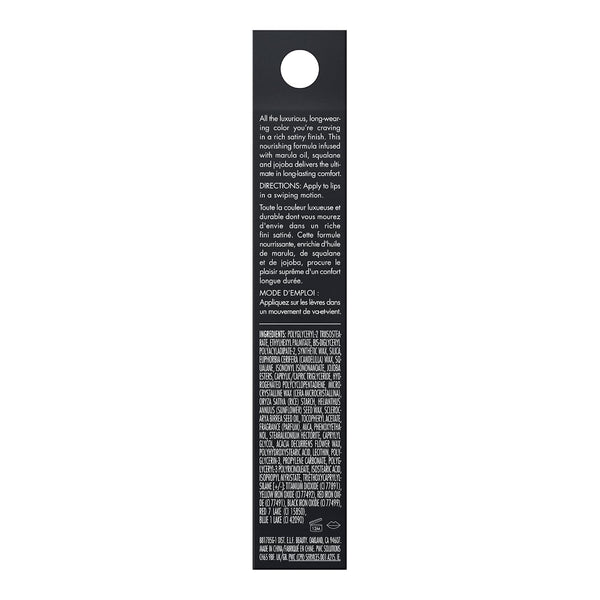 e.l.f. O Face Satin Lipstick, Richly Pigmented, Nourishing & Long-Lasting Creamy Lipstick, Infused With Jojoba, Vegan & Cruelty-Free, Dirty Talk
