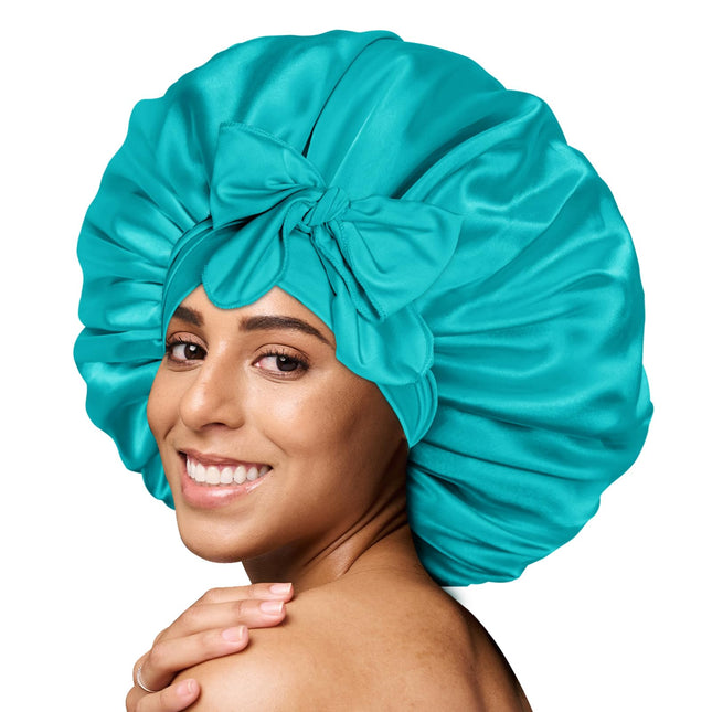 BONNET QUEEN Satin Bonnet Cool Breathable Single Layer Silk Bonnet for Sleeping 