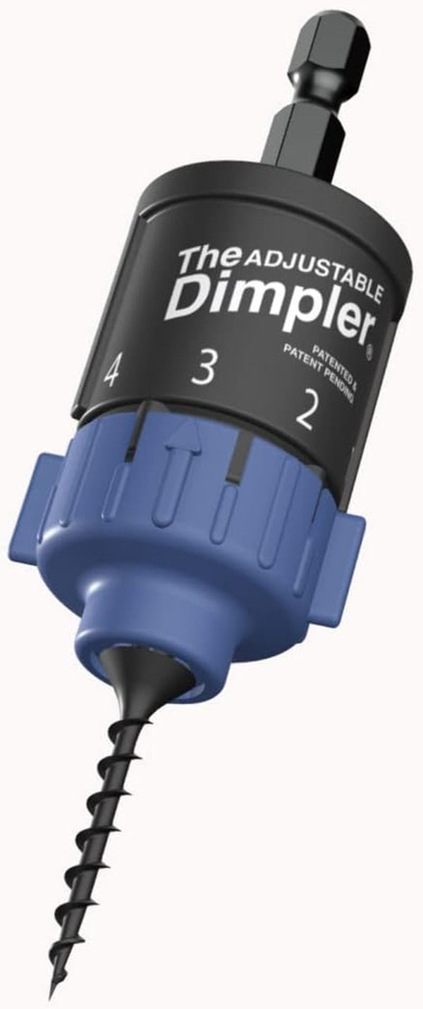 Adjustable DIMPLER Â® Drywall Bit | Perfect for Converting Electric and Impact Drills into a Drywall & Deck Screw Gun | Holds the Screw with a Poweful Magnet