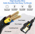 3 Prong AC Power Cord - Universal Replacement Cable for PC, Monitor, Projector, Printer, Scanner, Amplifiers, Electronics - IEC 320 C13 to NEMA
