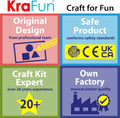 KRAFUN Unicorn Sewing Keyring Kit for Kids Age 7 8 9 10 11 12 Learn Art & Craft, Includes 6 Stuffed Animal Bear, Dog, Rabbit, Raccoon, Owl Dolls,