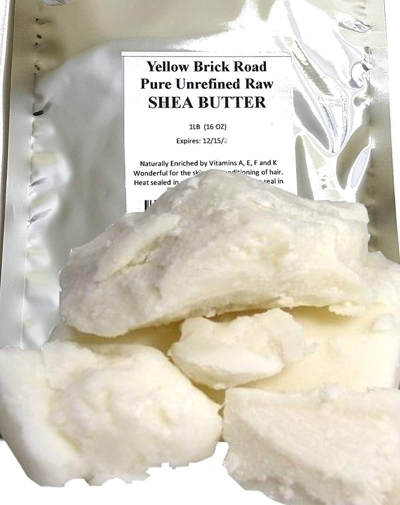 Yellow Brick Road 100% Raw Unrefined Shea Butter-African Grade a Ivory 1 Pound (16Oz)Ã¢ÂÂ¦