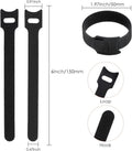 MVYC 120PCS 6 Inch Reusable Cable Ties Wire Ties Cord Organizer Cable Organizer Adjustable Management Black 6 Inch (Black)