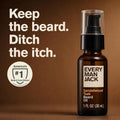 Every Man Jack Hydrating Beard Oil for Men, Sandalwood Teak, 1oz (2pk) | Relieves Itch, Adds Shine, Naturally Moisturizing Shea Butter & Argan