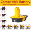 DM18D Converter for DeWalt 18v to 20v Battery Adapter,for Milwaukee M18 18v Batteries Adapter, Convert to DC9096,fit for DeWalt XRP Ni-Cad