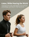 Baseus Bowie MC1 Open Ear Clip-On Earbuds, Adaptive Comfort with Anti-Drop Design, Impactful Sound with Adaptive Bass Boost, Adaptive Noise