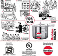 Hawkins 18 Litre Bigboy Pressure Cooker, Big Inner Lid Cooker, Silver (BB18), Aluminium 19 Quarts